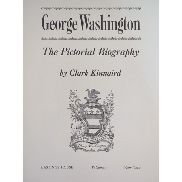 George Washington The Pictorial Biography HCDJ Clark Kinnaird 1st Edition VTG - Picture 4 of 9